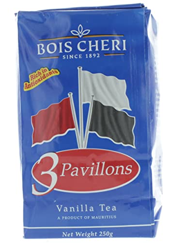 Bois Cheri Trois Pavillons (Vanille Geschmack) 250g loser Schwarztee aus Mauritius von Bois Cheri
