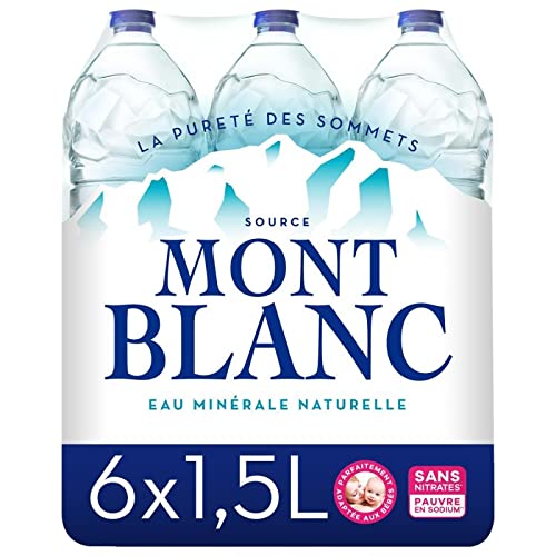 Mont Blanc Mineralwasser, natürlich, 6 x 1,5 l Mont Blanc Mineralwasser, natürlich, 6 x 1,5 l von Boissons