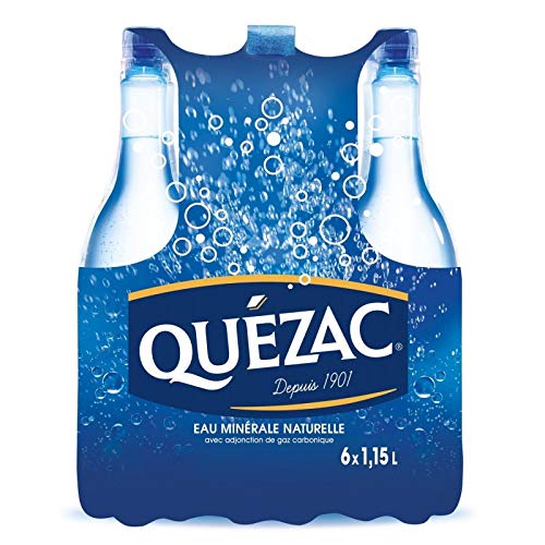 Quezac Mineralwasser, kohlensäurehaltig, 6 x 1,1 l – Verkauf pro Einheit von Boissons