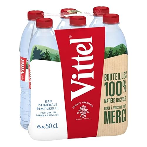 Vittel Mineralwasser, natürlich, 6 x 50 cl, 2 Stück von Boissons