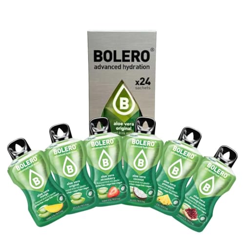 Bolero ALOE VERA MIX 24x3g | Saftpulver ohne Zucker, gesüßt mit Stevia + Vitamin C | geeignet für Kinder, Sportler und Diabetiker | glutenfrei und veganfreundlich | der Geschmack gemischter Beeren… Bolero ALOE VERA MIX 24x3g | Saftpulver ohne Zucker, gesüßt mit Stevia + Vitamin C | geeignet für Kinder, Sportler und Diabetiker | glutenfrei und veganfreundlich | der Geschmack gemischter Beeren… von Bolero