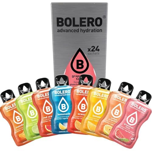 Bolero CITRUS MIX 24x3g | Saftpulver ohne Zucker, gesüßt mit Stevia + Vitamin C | glutenfrei und veganfreundlich | Eine Mischung aus verschiedenen Zitrusaromen von Bolero