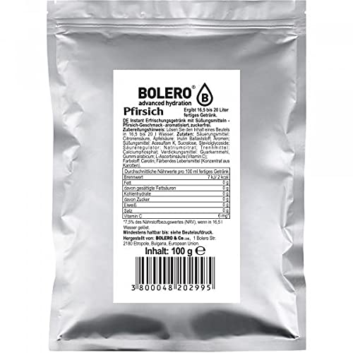 Bolero Drink - Pfirsich mit Stevia - 100g Beutel von Bolero