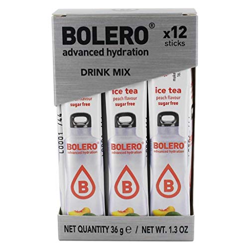 Bolero Drink Sticks Getränkepulver, 12 x 3 g Sachets (Pfirsich) von Bolero