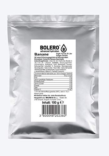 Bolero - Drinks 100g Beutel Banana & Strawberry (Banane & Erdbeere) (2er Pack) von Bolero