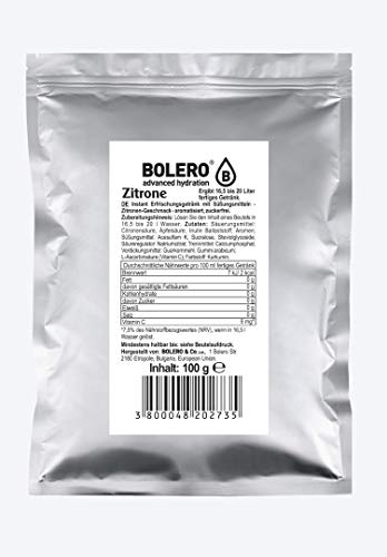 Bolero - Drinks 100g Beutel Lemon (Zitrone) (2er Pack) von Bolero