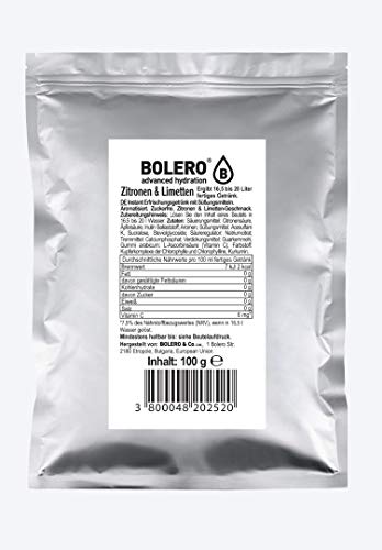 Bolero - Drinks 100g Beutel Lemon & Lime (Zitrone & Limette) (2er Pack) von Bolero