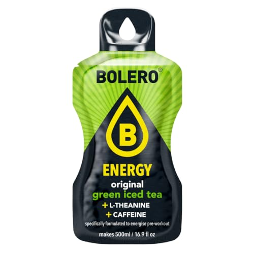 Bolero Energy Green Iced Tea 14 g x 12 Beutel | Sugar-Free Powder Drink | Vegan & Gluten-Free | For Active Lifestyles Bolero Energy Green Iced Tea 14 g x 12 Beutel | Sugar-Free Powder Drink | Vegan & Gluten-Free | For Active Lifestyles von Bolero