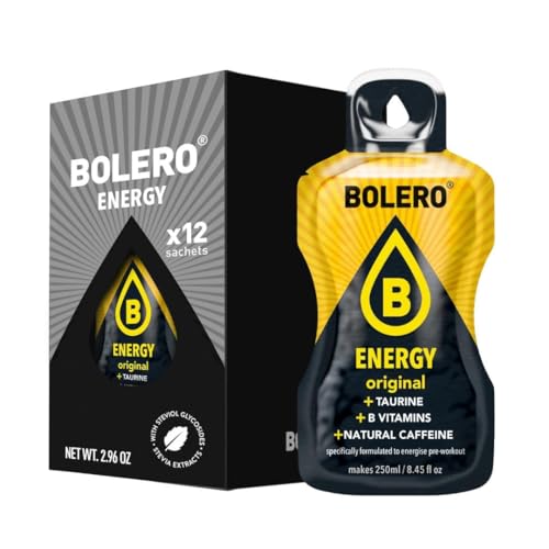 Bolero Energy Original 7 g x 12 Beutel | Sugar-Free Powder Drink | Vegan & Gluten-Free | For Active Lifestyles von Bolero