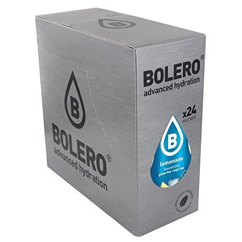 Bolero LEMONADE | 24x9g I Erfrischendes Zuckerfreies Getränkepulver mit Stevia gesüßt | Vitamin C | Limonade Geschmack | für Diabetiker geeignet | Sommergetränk von Bolero