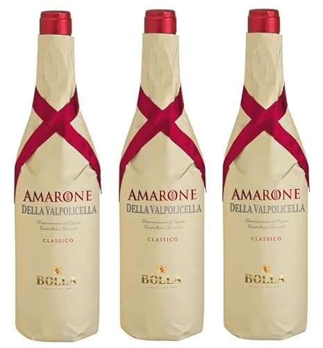 3x 0,75l - 2019er - Bolla - Amarone della Valpolicella Classico D.O.C.G. - Veneto - Italien - Rotwein trocken 3x 0,75l - 2019er - Bolla - Amarone della Valpolicella Classico D.O.C.G. - Veneto - Italien - Rotwein trocken von Bolla