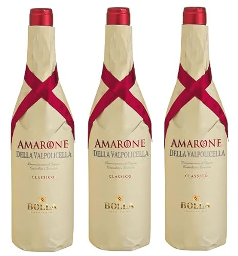 3x 0,75l - Bolla - Amarone della Valpolicella Classico D.O.C.G. - Veneto - Italien - Rotwein trocken von Bolla