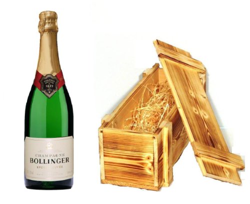 Bollinger Champagner Spezial Cuvée Brut in Holzkiste 12% 0,75l Flasche von Bollinger