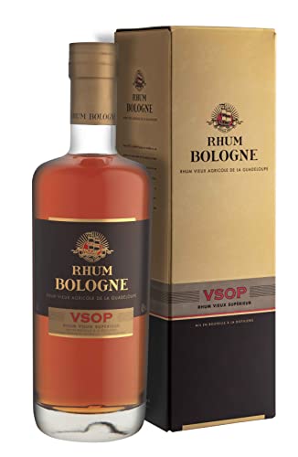 Rhum Bologne - Geldener Rum VSOP in Geschenkverpackung, Ausbau in Eichenfass, 42% (1 x 0.7 l) von Bologne