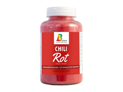 Bombasei B Colors, Vegane Pulverfarbe Chili rot, 120g Dose. Pure Farbe aus 100% Obst und Gemüse! von Bombasei decor
