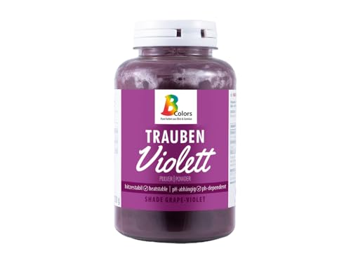 Bombasei B Colors, Vegane Pulverfarbe Trauben Violett, 120g Dose. Pure Farbe aus 100% Obst und Gemüse! von Bombasei decor