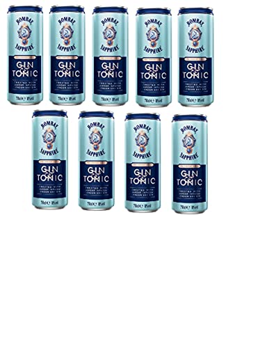 9 Dosen a 250ml Sapphire Bombay Sapphire Gin & Tonic 10% vol.Dose inc. 2,25€ EINWEG Pfand Bombay Dry Tonic Gin + Tonic Water 9 Dosen a 250ml Sapphire Bombay Sapphire Gin & Tonic 10% vol.Dose inc. 2,25€ EINWEG Pfand Bombay Dry Tonic Gin + Tonic Water von Bombay Gin