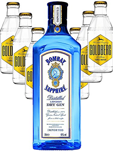 Bombay Sapphire Gin 0,7 Liter + 6 x Goldberg Tonic Water 0,2 Liter von Bombay Sapphire Gin