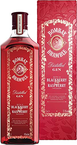 Bombay Bramble Blackberry and Raspberry Flavoured Gin mit Geschenkverpackung, 100 cl von Bombay