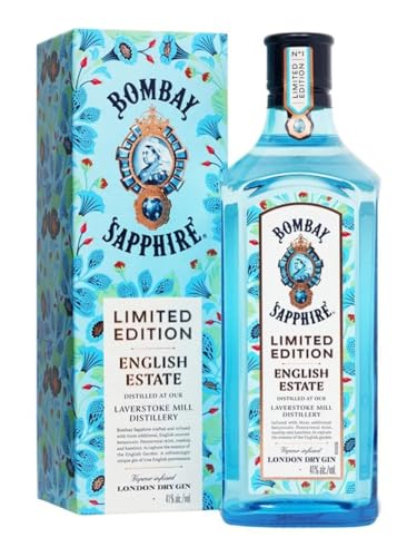 Bombay SAPPHIRE London Dry Gin English Estate Limited Edition 41% Vol. 1l in Geschenkbox von Bombay