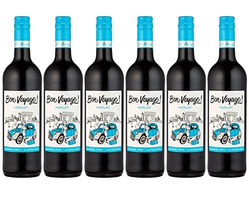 Bon Voyage - Rotwein Merlot, Alkoholfrei (6 x 0.75 l) von Bon Voyage