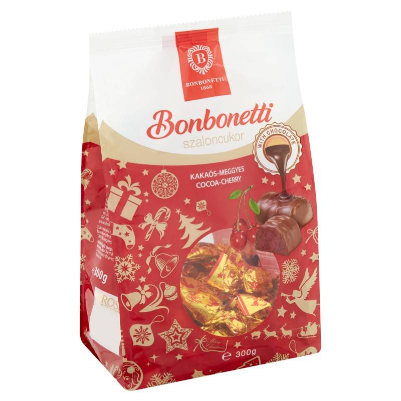 Bonbonetti Kakaós-Meggyes Szaloncukor | Schokolade-Kirsch 300g von Bonbonetti Choco Kft.