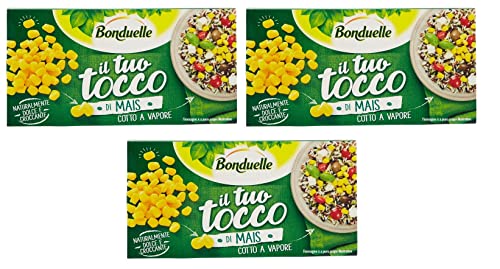 3x Bonduelle Il Tuo Tocco di Mais Süßer und Knuspriger Mais Zuckermais in Körnern (2 x 75g) von Bonduelle