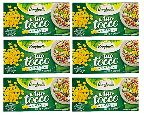 6x Bonduelle Il Tuo Tocco di Mais Süßer und Knuspriger Mais Zuckermais in Körnern (2 x 75g) von Bonduelle