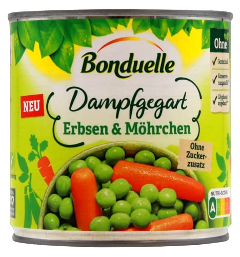 Bonduelle Erbsen & Möhrchen dampfgegart, 12er Pack (12 x 265g) von Bonduelle