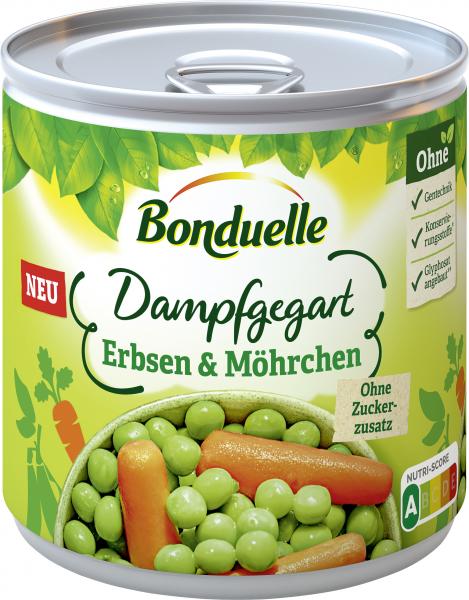 Bonduelle Erbsen & Möhrchen dampfgegart Bonduelle Erbsen & Möhrchen dampfgegart von Bonduelle