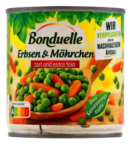 Bonduelle Erbsen & Möhrchen zart und extra fein, 12er Pack (12 x 130g) von Bonduelle