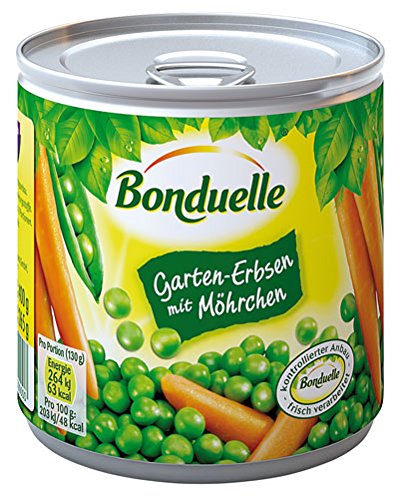 Bonduelle Garten-Erbsen mit Möhrchen - 400g - 4x von Bonduelle