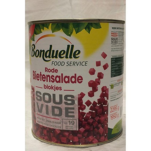 Bonduelle Rode Bietensalade blokjes Sous Vide 2295g Konserve (Rote-Beete-Salat in Würfeln - Vakuum) von Bonduelle