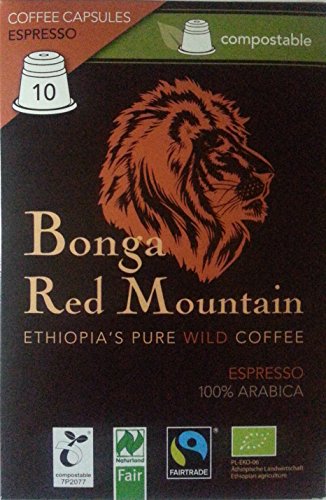 Bonga Red Mountain, Kapseln, Espresso, kompostierbar 1 x 55 gr von Bonga Red Mountain