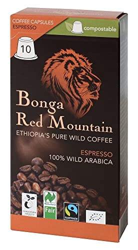 Bonga Red Mountain - kompo Bio Bonga Red Mountain, Kapseln, Espresso, kompostierbar (2 x 55 gr) von Bonga Red Mountain - kompo