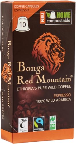 Bonga Red Mountain, Kapseln, Espresso, kompostierbar 2 x 55 gr von Bonga Red Mountain
