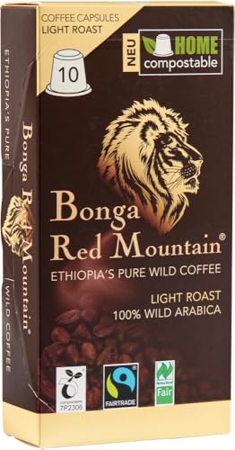 Bonga Red Mountain, Kapseln, Light Roast, kompostierbar 6 x 55 gr von Bonga Red Mountain