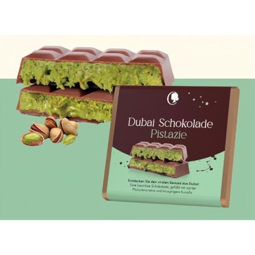 Dubai Schokolade - mit Pistazie & Kadayif - originale Dubai Rezeptur -100g Tafel von Boninger