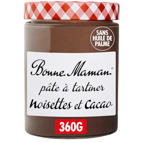 Bonne Maman Haselnüsse & Kakao Schokoladenaufstrich aus Frankreich 360 Gramm Glas von Bonne Maman