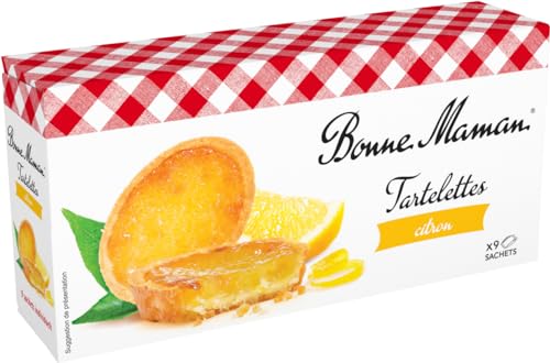 Bonne Maman Tartelettes citron – 125 g – Mürbeteig-Törtchen gefüllt mit Zitronenkonfitüre von Bonne Maman