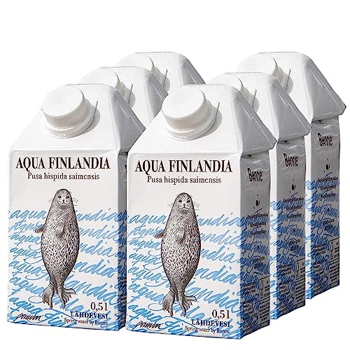 Bonne Aqua Finlandia Stilles Mineralwasser - Frisches naturell Quellwasser ohne Kohlensäure, Trinkwasser im Karton, 500ml 6er Pack (6 x 500 ml) von Bonne