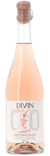 DIVIN Sauvignon Blanc Rosé Blush Spritzig 0,0% Alkoholfreier Schaumwein (1 x 0,75 l) von BonneBouffe