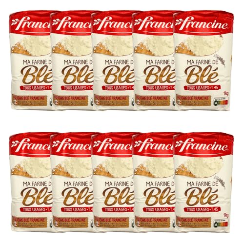 Francine T45 Mehl, 1 kg, 10 Stück Francine T45 Mehl, 1 kg, 10 Stück von BonneBouffe