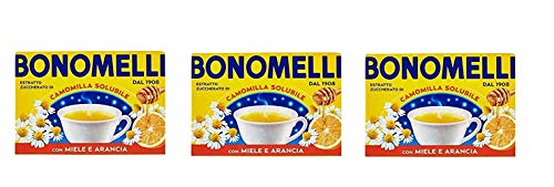 3x Bonomelli camomilla Kamille mit Honig und Orange löslich entspannendes 80g von Bonomelli