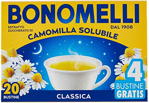 3x Bonomelli camomilla löslich entspannendes Getränk Kamille 20 beutel + 4 frei von Bonomelli