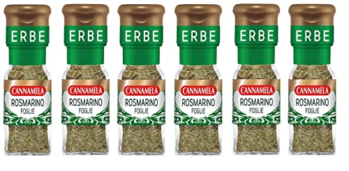 6x Cannamela Foglie di Rosmarino essiccate e frantumate Getrocknete Rosmarinblätter 14g Gewürze und Kräuter 6x Cannamela Foglie di Rosmarino essiccate e frantumate Getrocknete Rosmarinblätter 14g Gewürze und Kräuter von Bonomelli