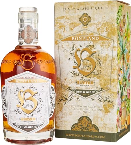 Bonpland | Rum Suave | Rum & Grape Likör | 500 ml | Karibische Destillate als Basis | In Weinfässern gelagert | Fruchtiger Blend von Bonpland