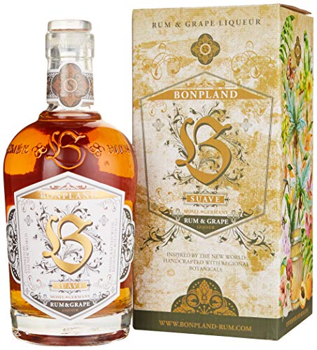 Bonpland | Rum Suave & Grape Liqueur | 500 ml | Fruchtiger Blend aus karibischen Rums | In Fässern deutscher Spitzenweingüter veredelt von Bonpland