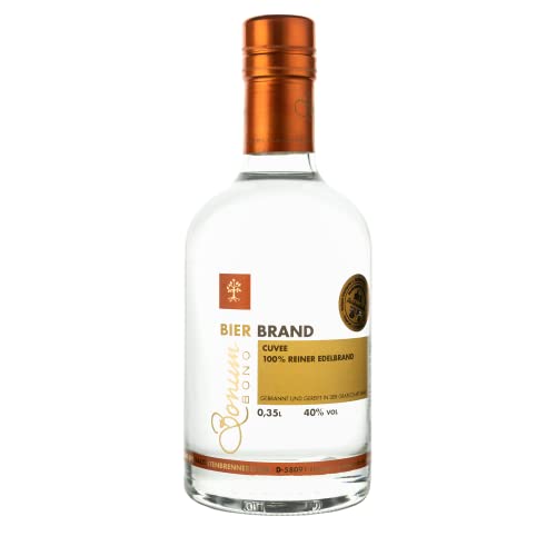 BONUM BONO Bierbrand 1 x 0,35L | 40% vol. Alkohol | Bierbrand aus süffigem deutschem Schwarzbier | mit Aromen aus Malz, Frucht, Hopfen, Hefe | deutscher Edelbrand | Bierschnaps | Bier Brand von Bonum Bono