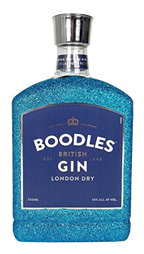 Boodles London Dry Gin 0,7l 700ml (40% Vol) Bling Bling Glitzerflasche Blau -[Enthält Sulfite] von Boodles